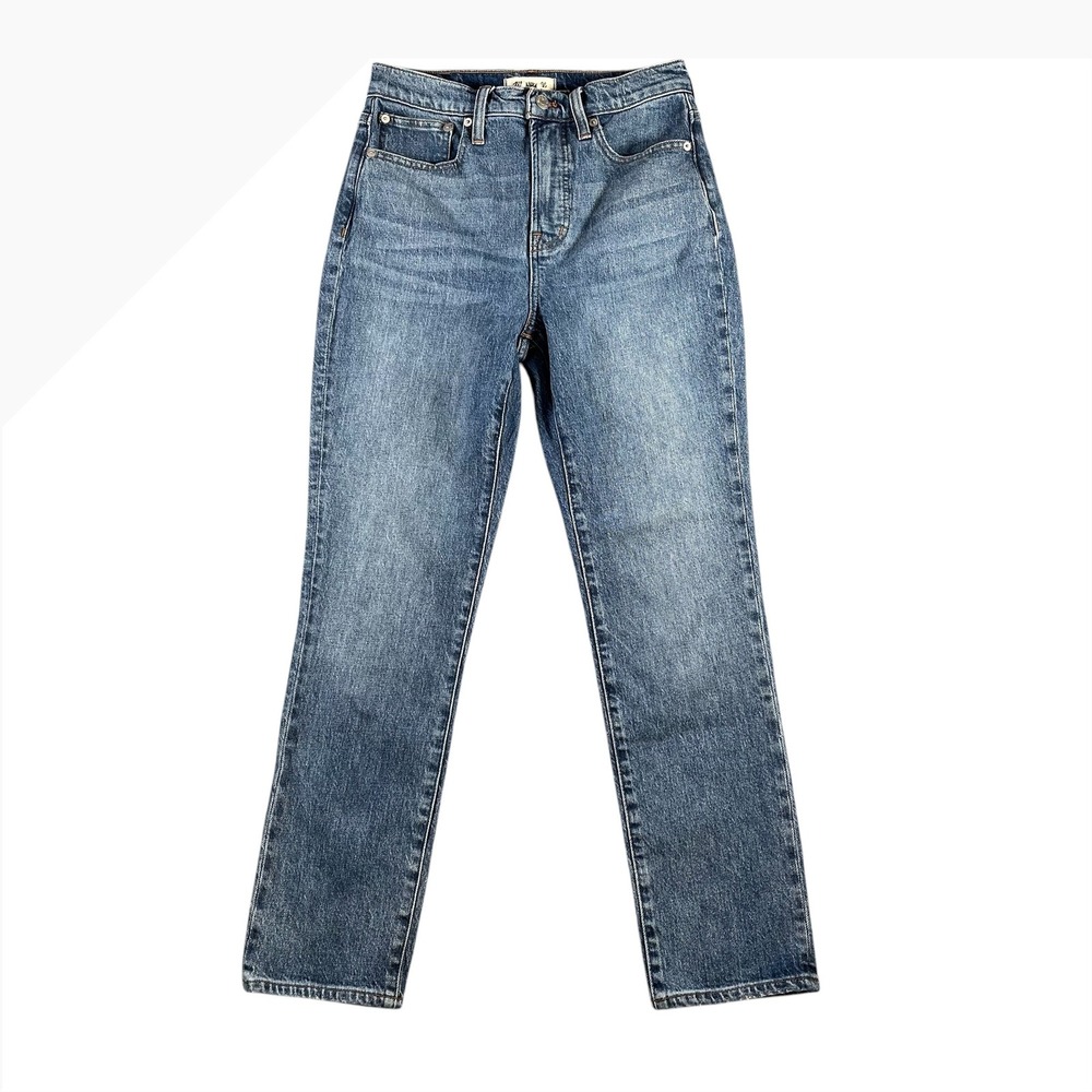 Madewell‎ The Perfect Vintage Jean Blue High Rise Straight Leg Denim Size 26
